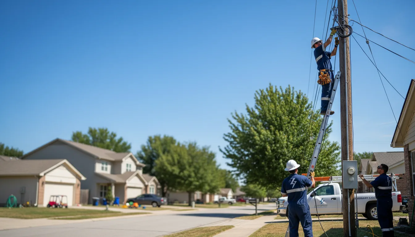 Residential electrician providing installation services in Malvern, IA